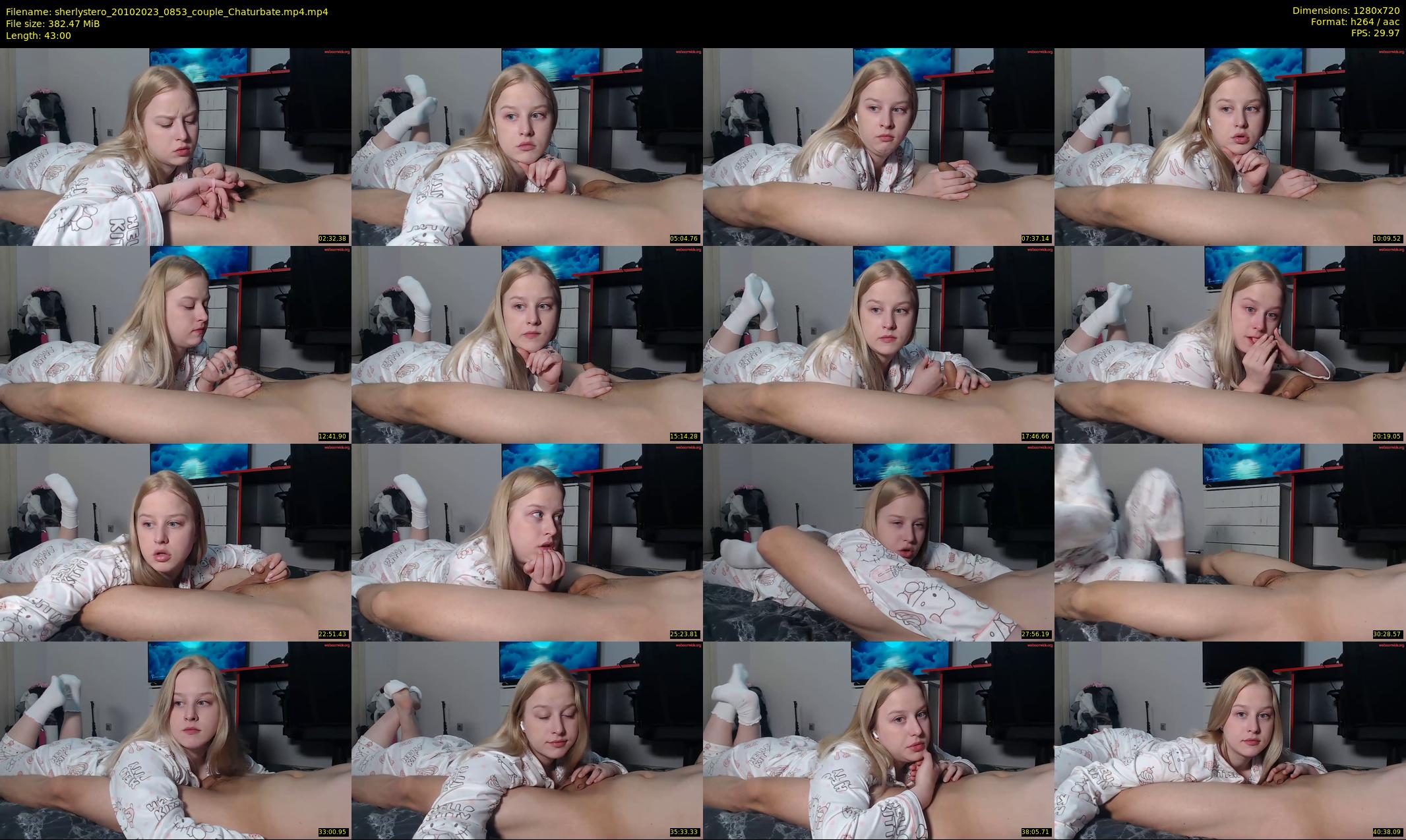 sherlystero — 43 minute Chaturbate couple cam show recording, 720p, Oct 20, 2023