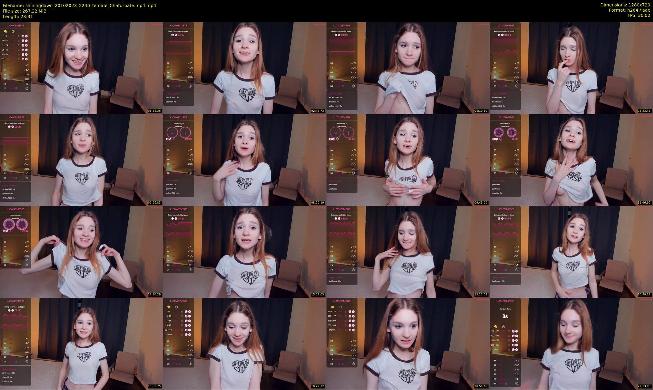 shiningdawn — 24 minute Chaturbate female cam show recording, 720p, Oct 20, 2023
