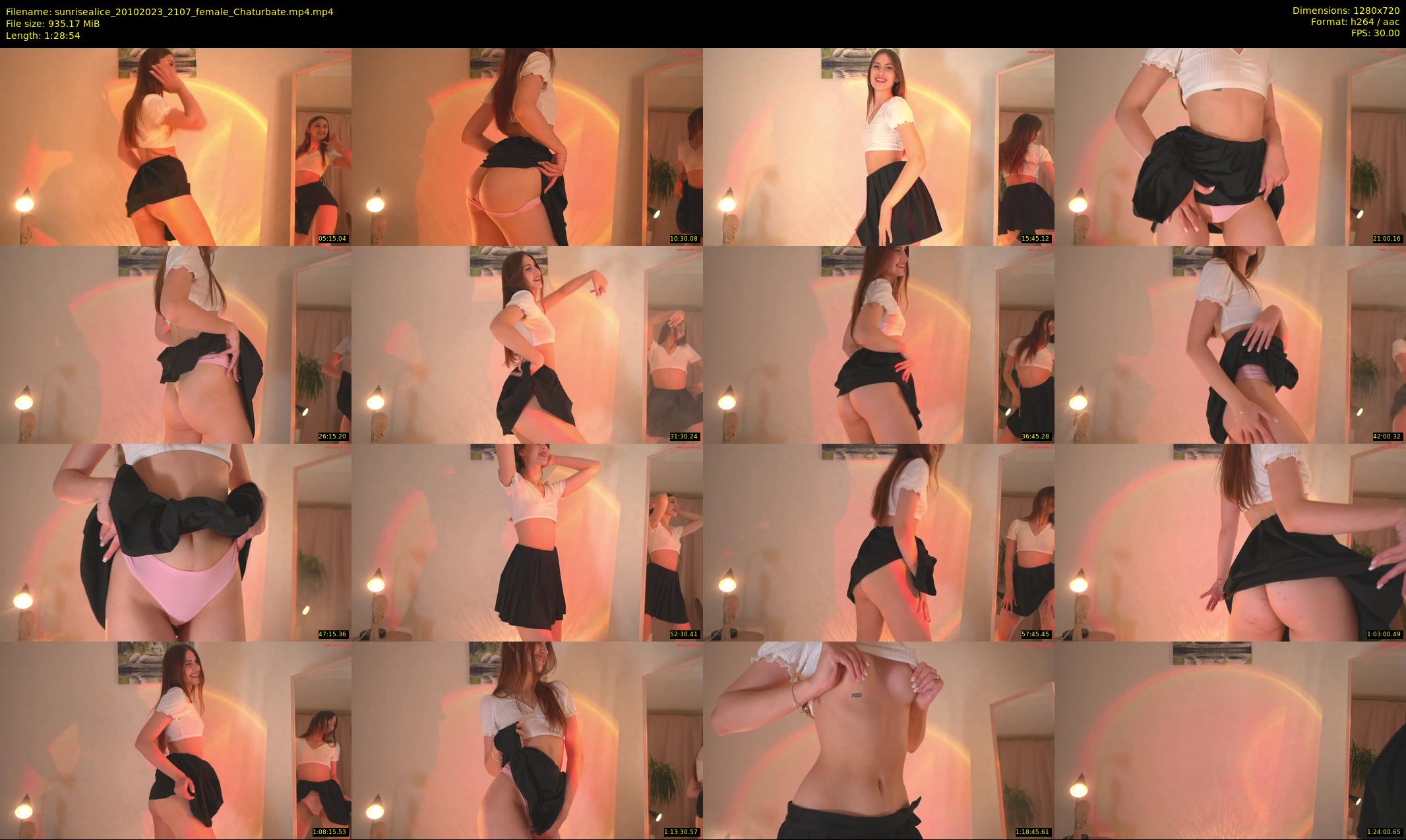 sunrisealice — 89 minute Chaturbate female cam show recording, 720p, Oct 20, 2023