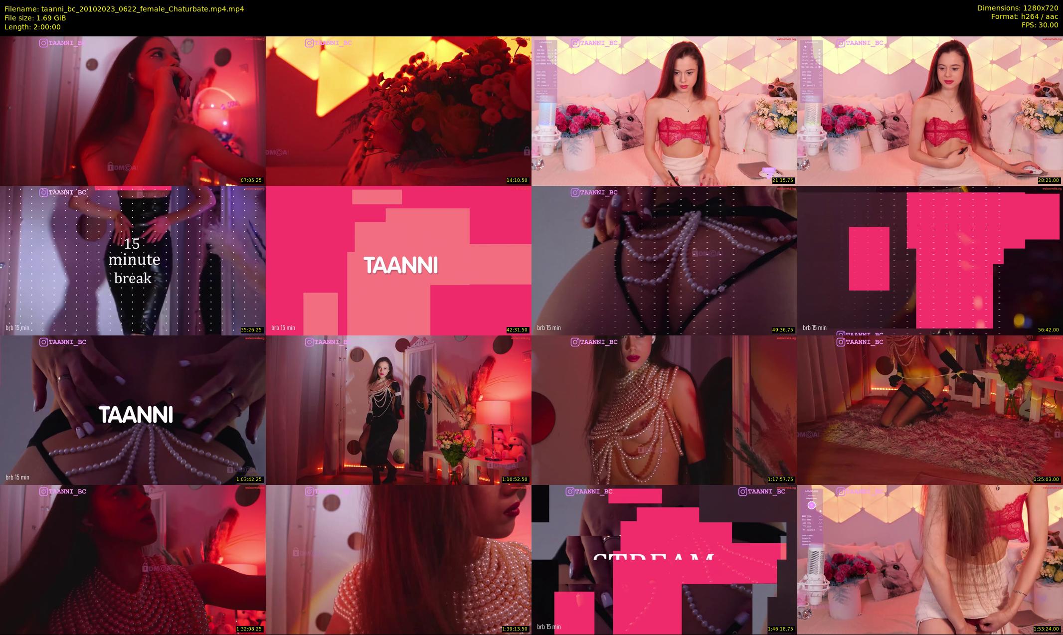 taanni_bc — 120 minute Chaturbate female cam show recording, 720p, Oct 20, 2023
