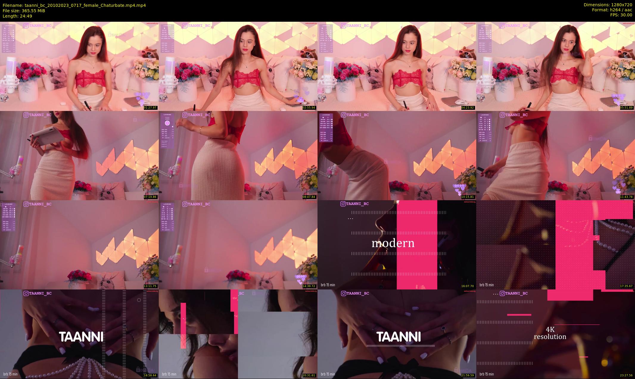 taanni_bc — 25 minute Chaturbate female cam show recording, 720p, Oct 20, 2023