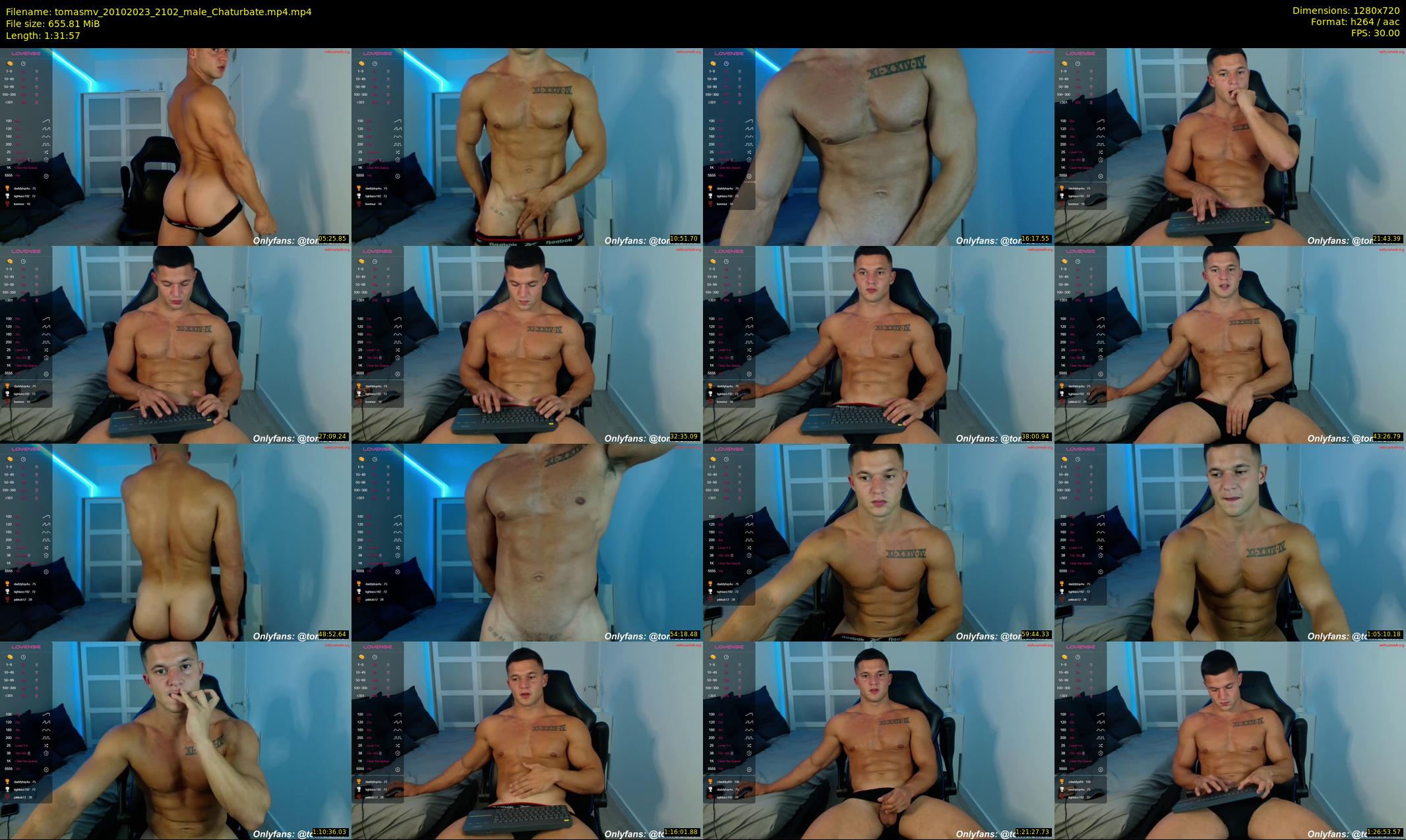 tomasmv — 92 minute Chaturbate male cam show recording, 720p, Oct 20, 2023
