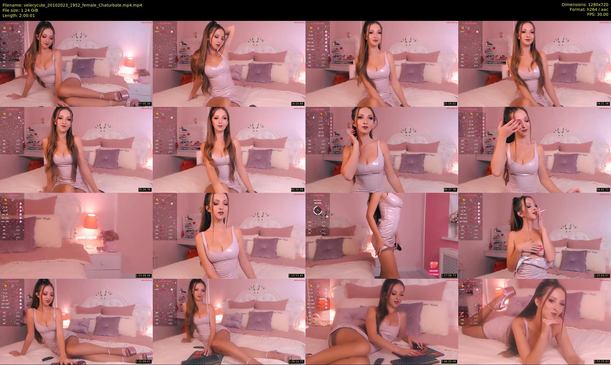 velerycute — 121 minute Chaturbate female cam show recording, 720p, Oct 20, 2023