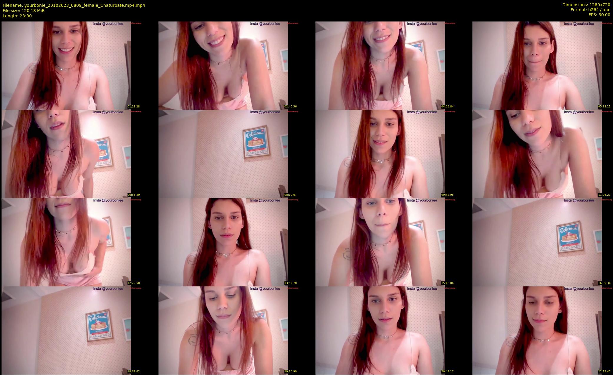 yourbonie — 24 minute Chaturbate female cam show recording, 720p, Oct 20, 2023