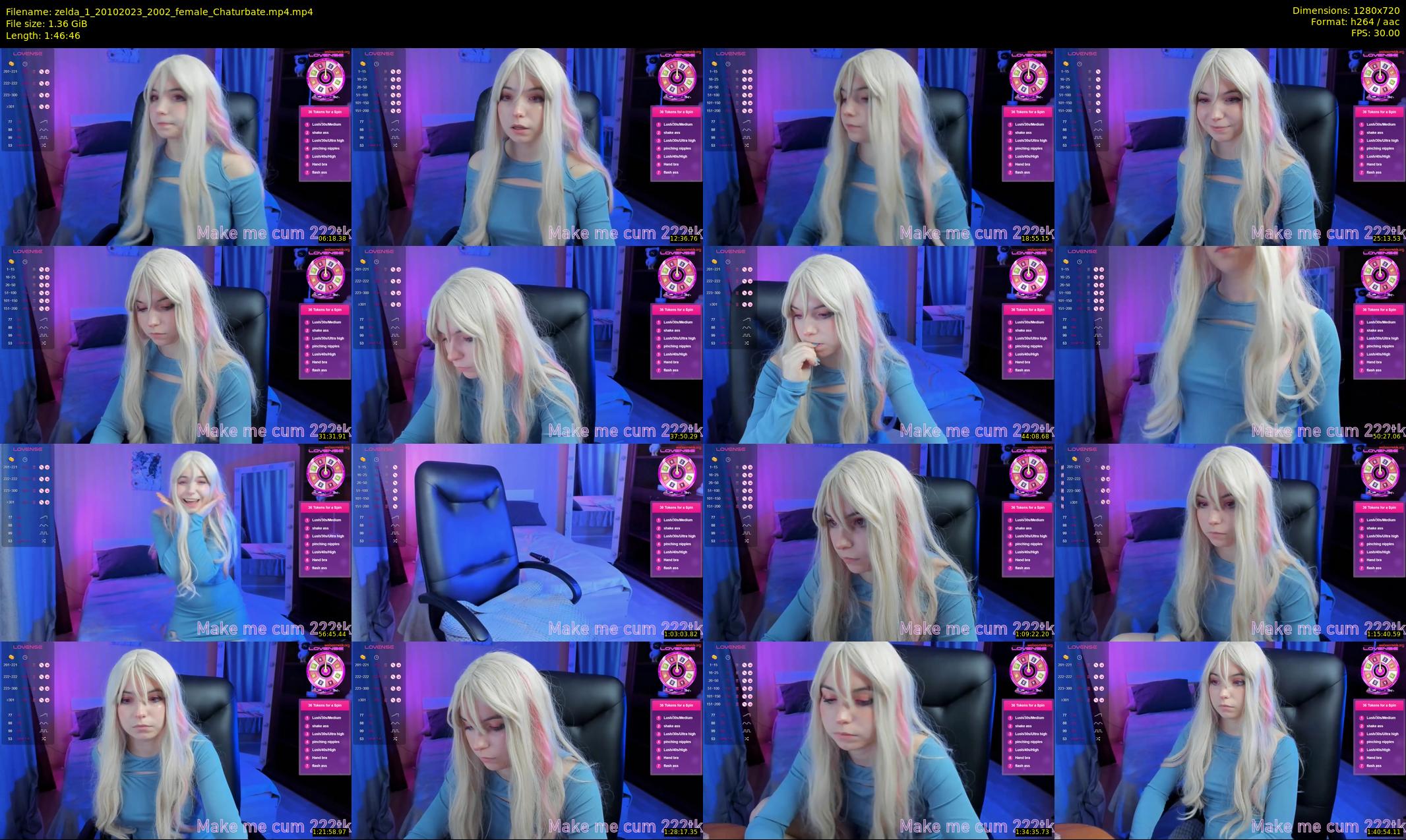 zelda_1 — 107 minute Chaturbate female cam show recording, 720p, Oct 20, 2023