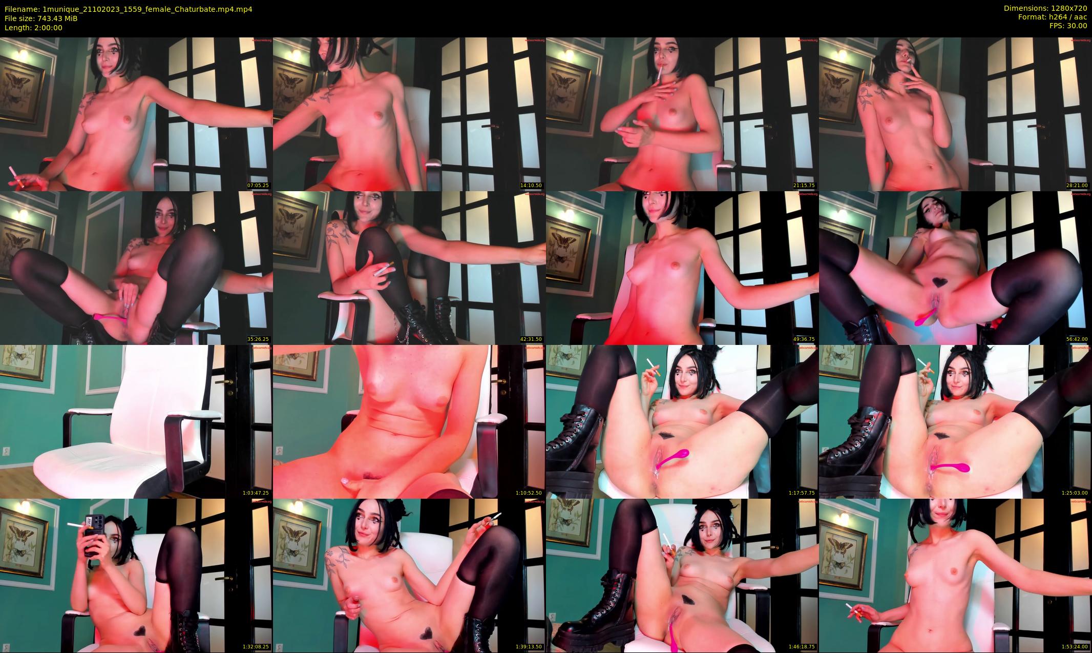 1munique — 120 minute Chaturbate female cam show recording, 720p, Oct 21, 2023