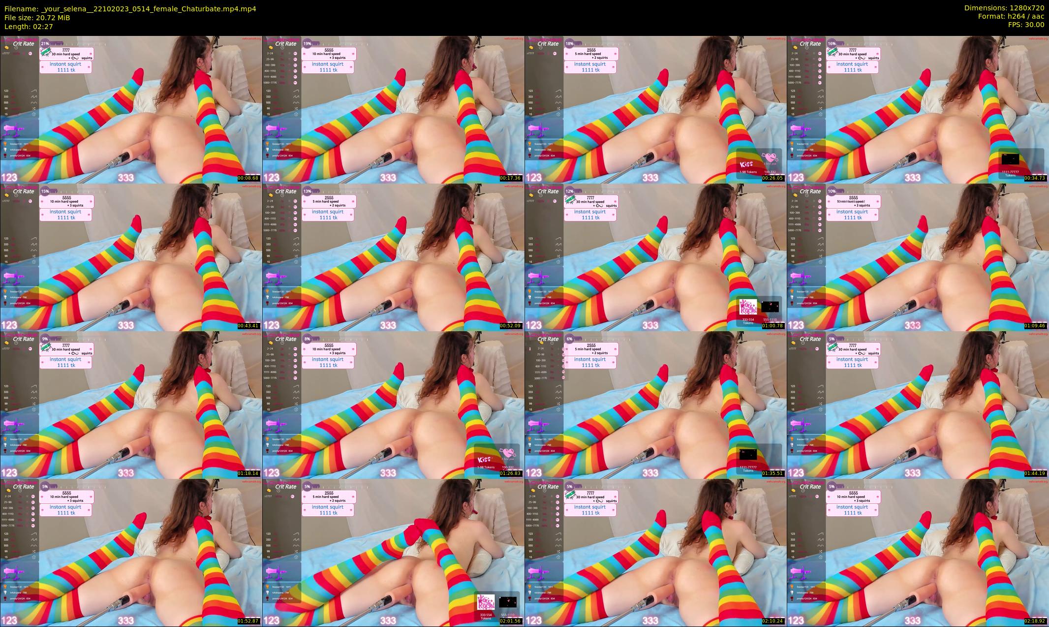 _your_selena_ — 3 minute Chaturbate female cam show recording, 720p, Oct 22, 2023