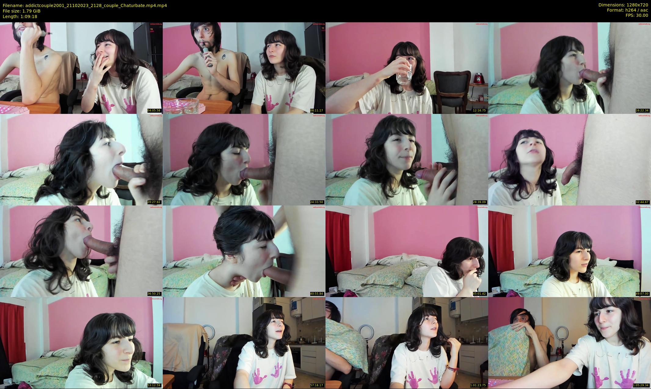 addictcouple2001 — 70 minute Chaturbate couple cam show recording, 720p, Oct 21, 2023