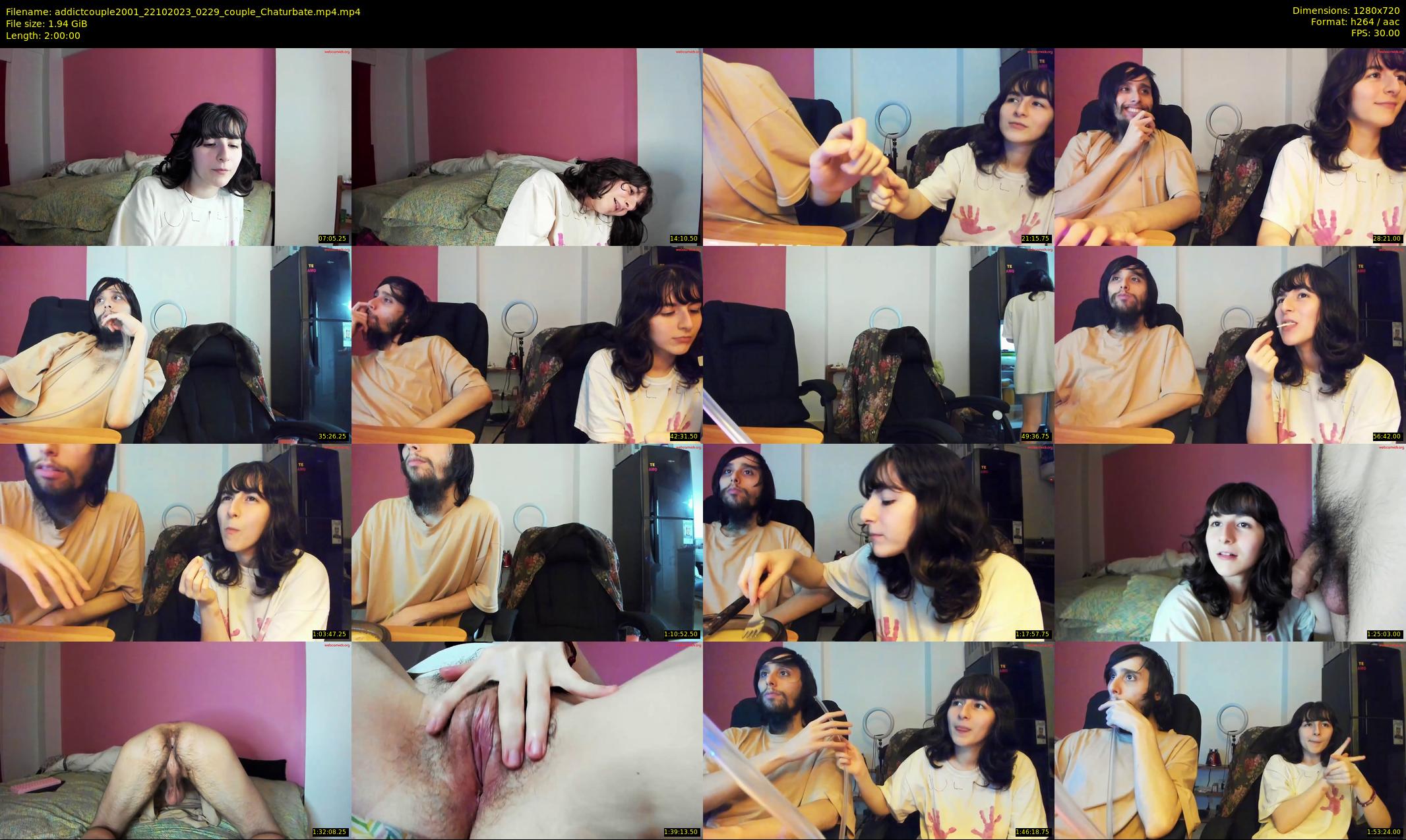 addictcouple2001 — 120 minute Chaturbate couple cam show recording, 720p, Oct 22, 2023