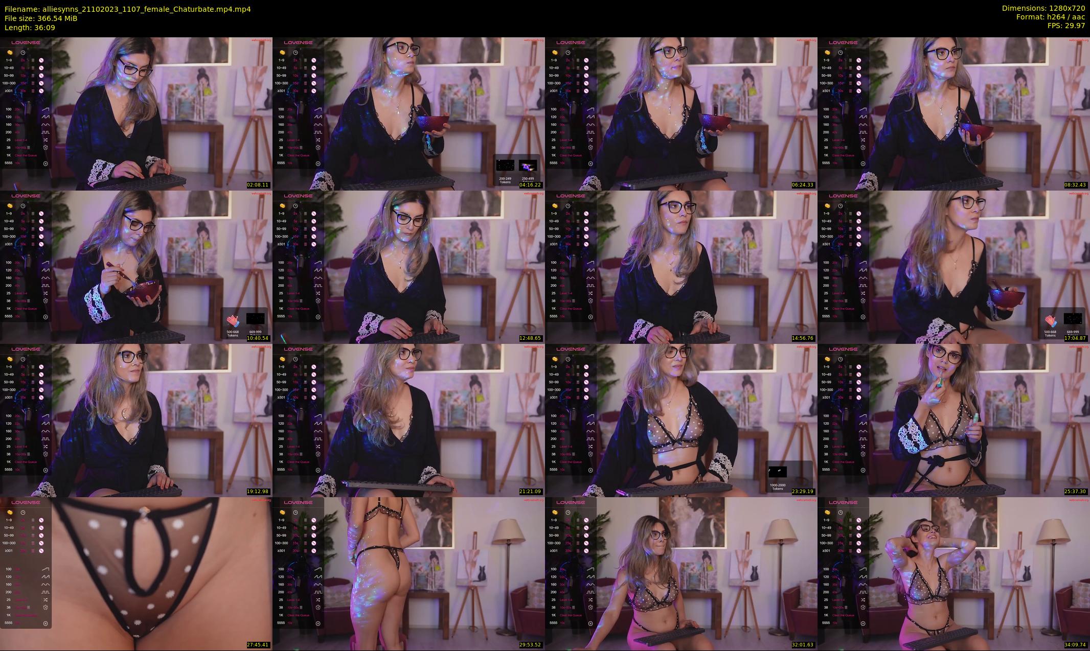 alliesynns — 37 minute Chaturbate female cam show recording, 720p, Oct 21, 2023