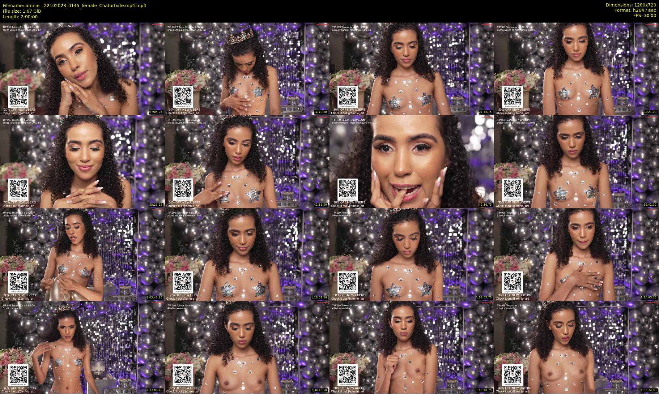 amnie_ — 120 minute Chaturbate female cam show recording, 720p, Oct 22, 2023