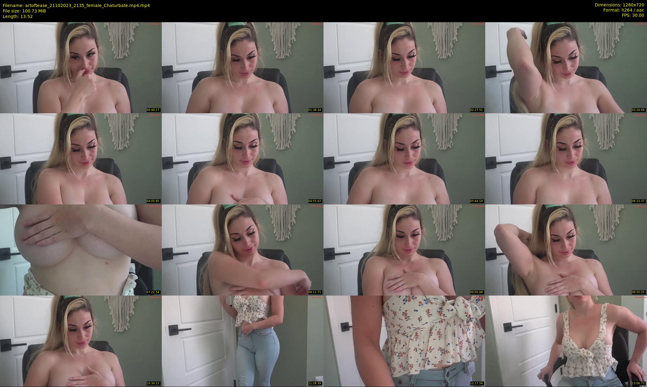 artoftease — 14 minute Chaturbate female cam show recording, 720p, Oct 21, 2023