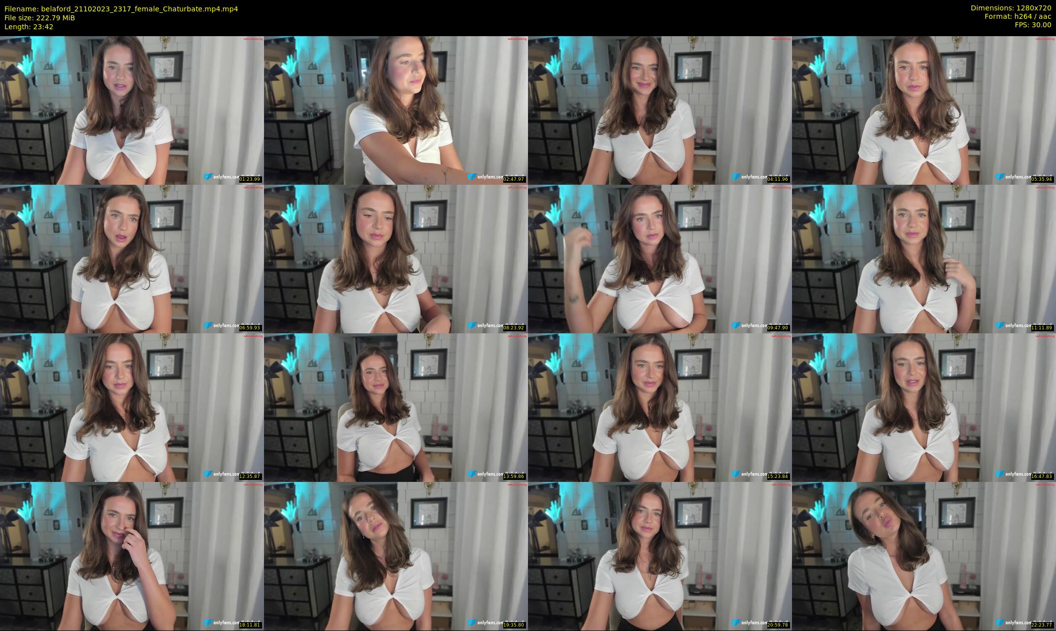 belaford — 24 minute Chaturbate female cam show recording, 720p, Oct 21, 2023