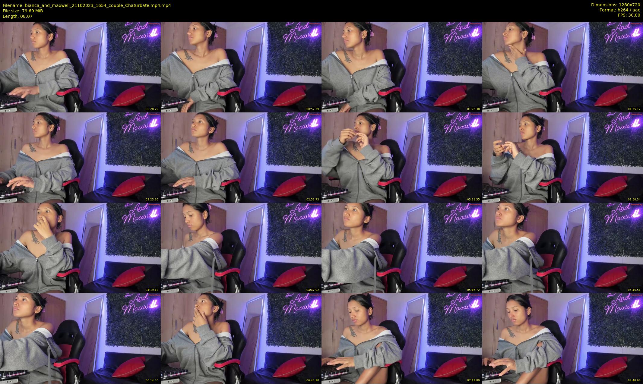 bianca_and_maxwell — 9 minute Chaturbate couple cam show recording, 720p, Oct 21, 2023