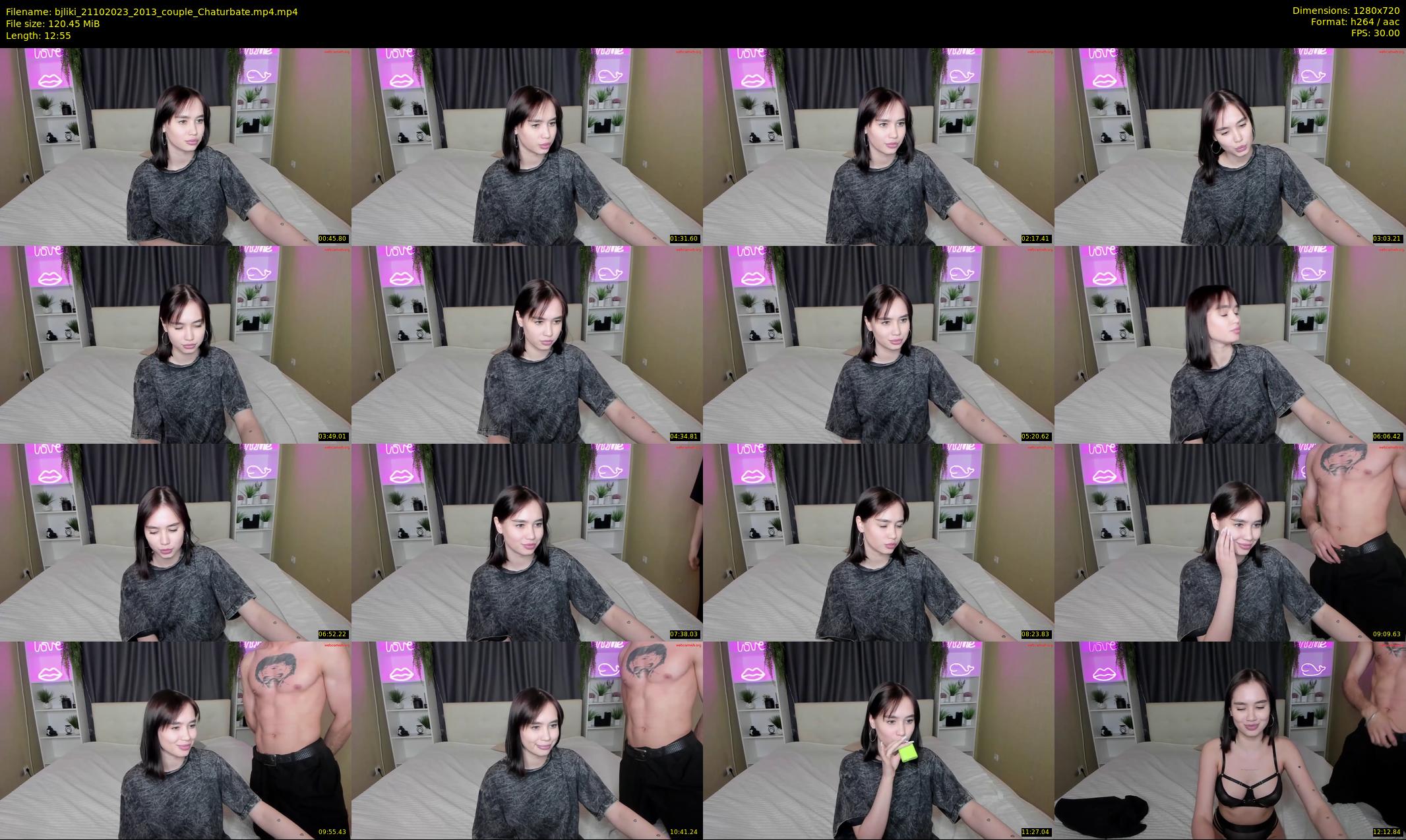 bjliki — 13 minute Chaturbate couple cam show recording, 720p, Oct 21, 2023