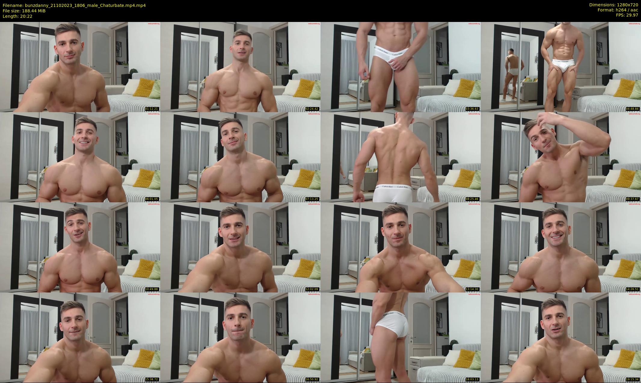bunzdanny — 21 minute Chaturbate male cam show recording, 720p, Oct 21, 2023