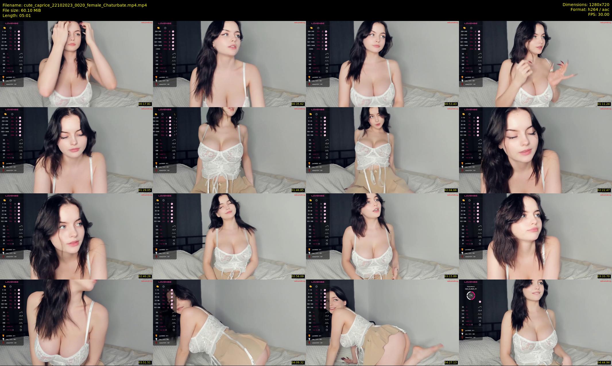 cute_caprice — 6 minute Chaturbate female cam show recording, 720p, Oct 22, 2023