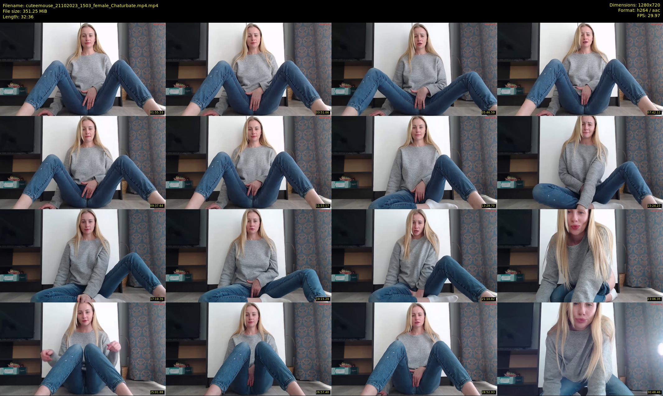 cuteemouse — 33 minute Chaturbate female cam show recording, 720p, Oct 21, 2023
