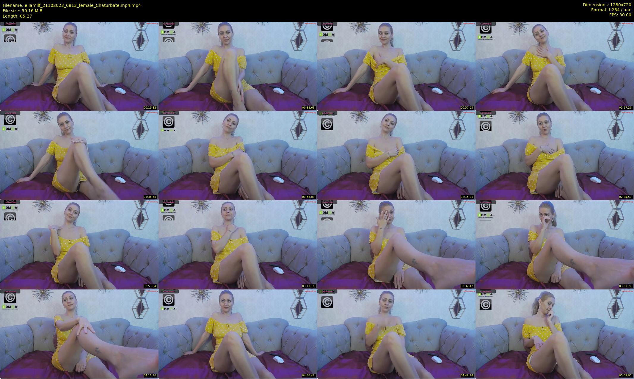 ellamilf — 6 minute Chaturbate female cam show recording, 720p, Oct 21, 2023