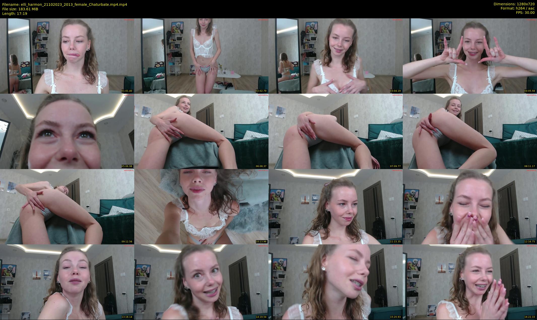 elli_harmon — 18 minute Chaturbate female cam show recording, 720p, Oct 21, 2023
