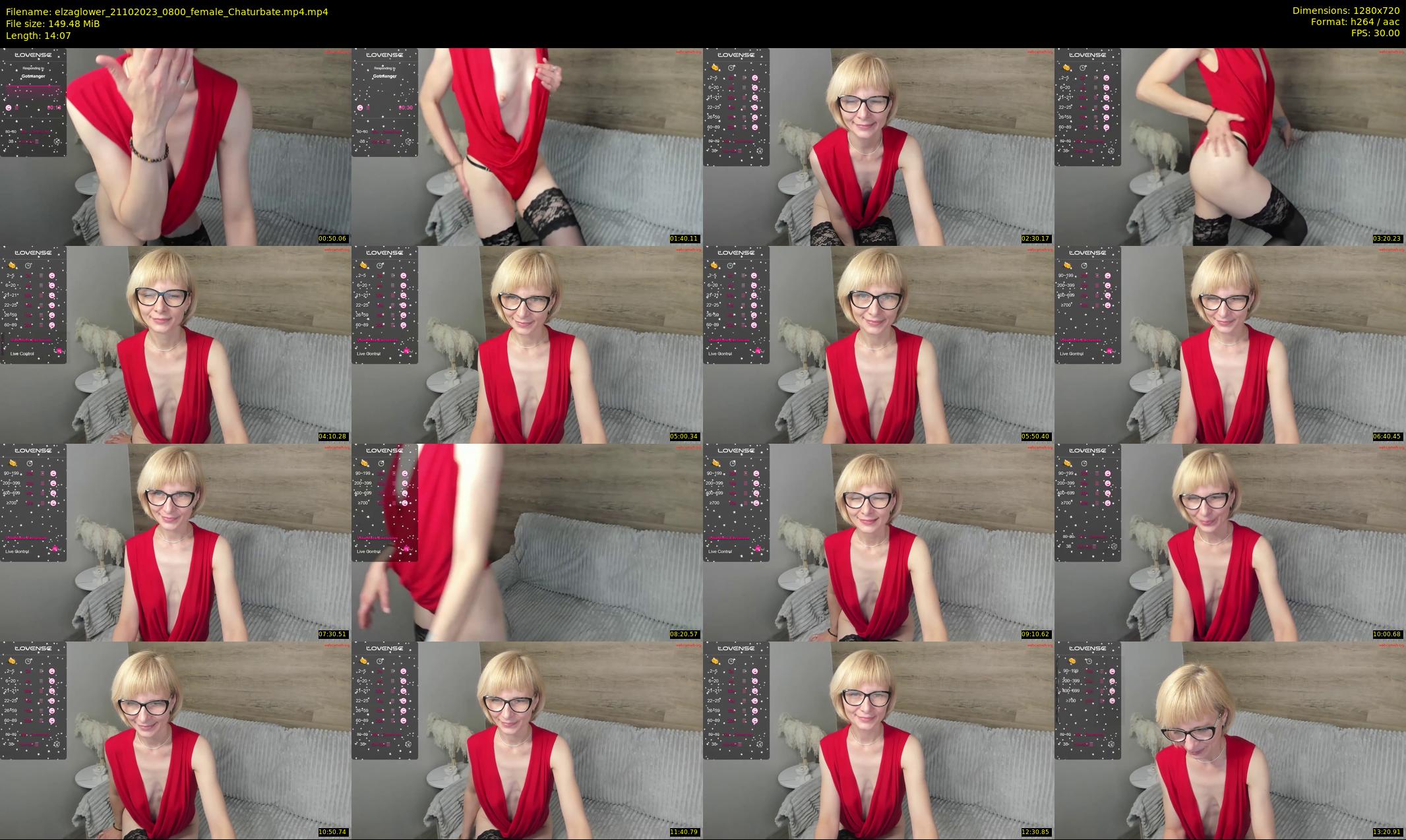 elzaglower — 15 minute Chaturbate female cam show recording, 720p, Oct 21, 2023