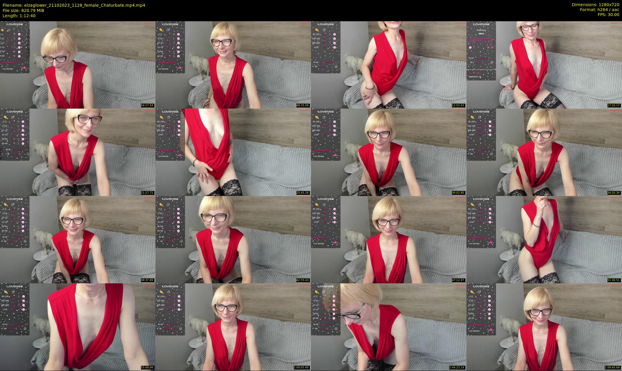 elzaglower — 73 minute Chaturbate female cam show recording, 720p, Oct 21, 2023