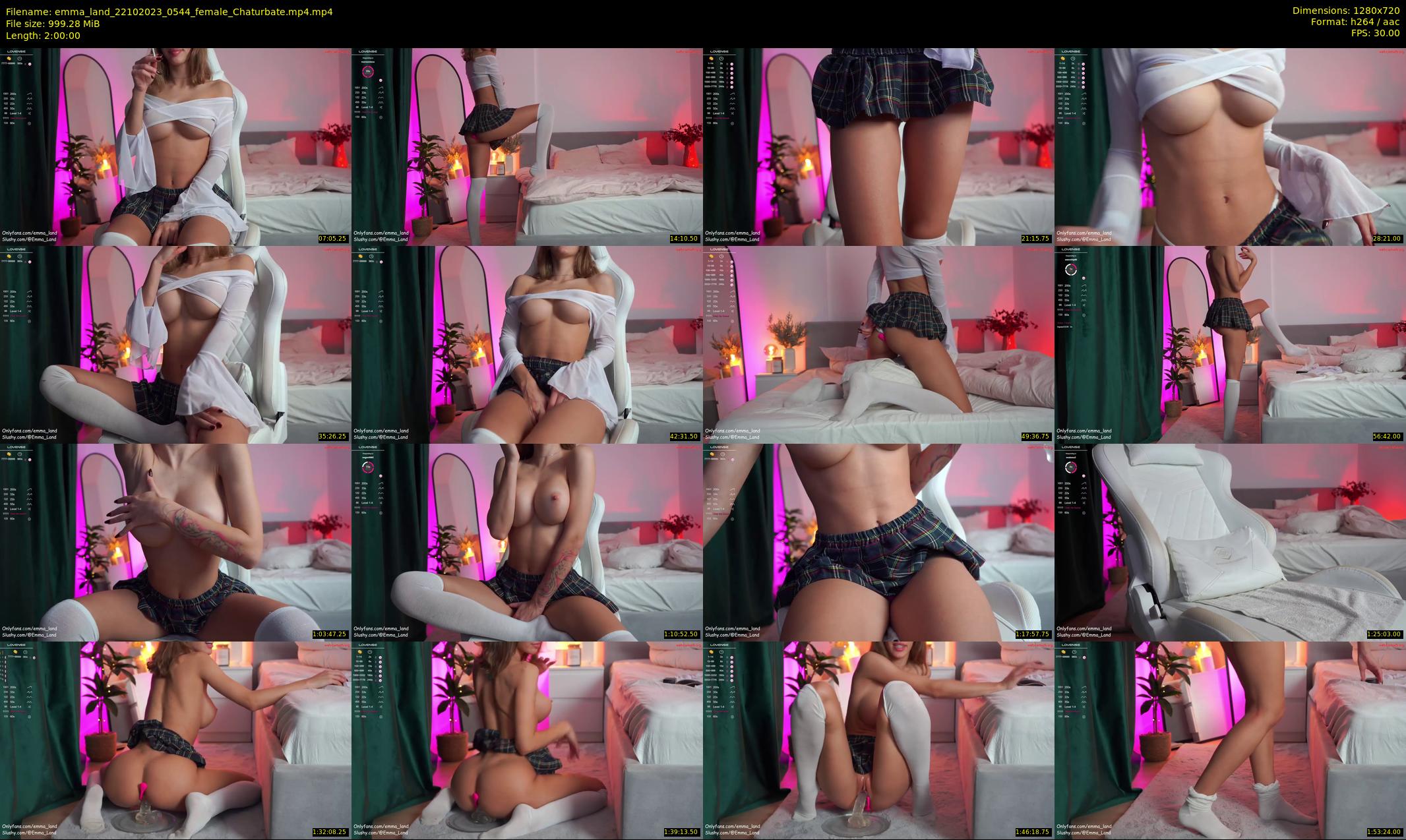 emma_land — 120 minute Chaturbate female cam show recording, 720p, Oct 22, 2023