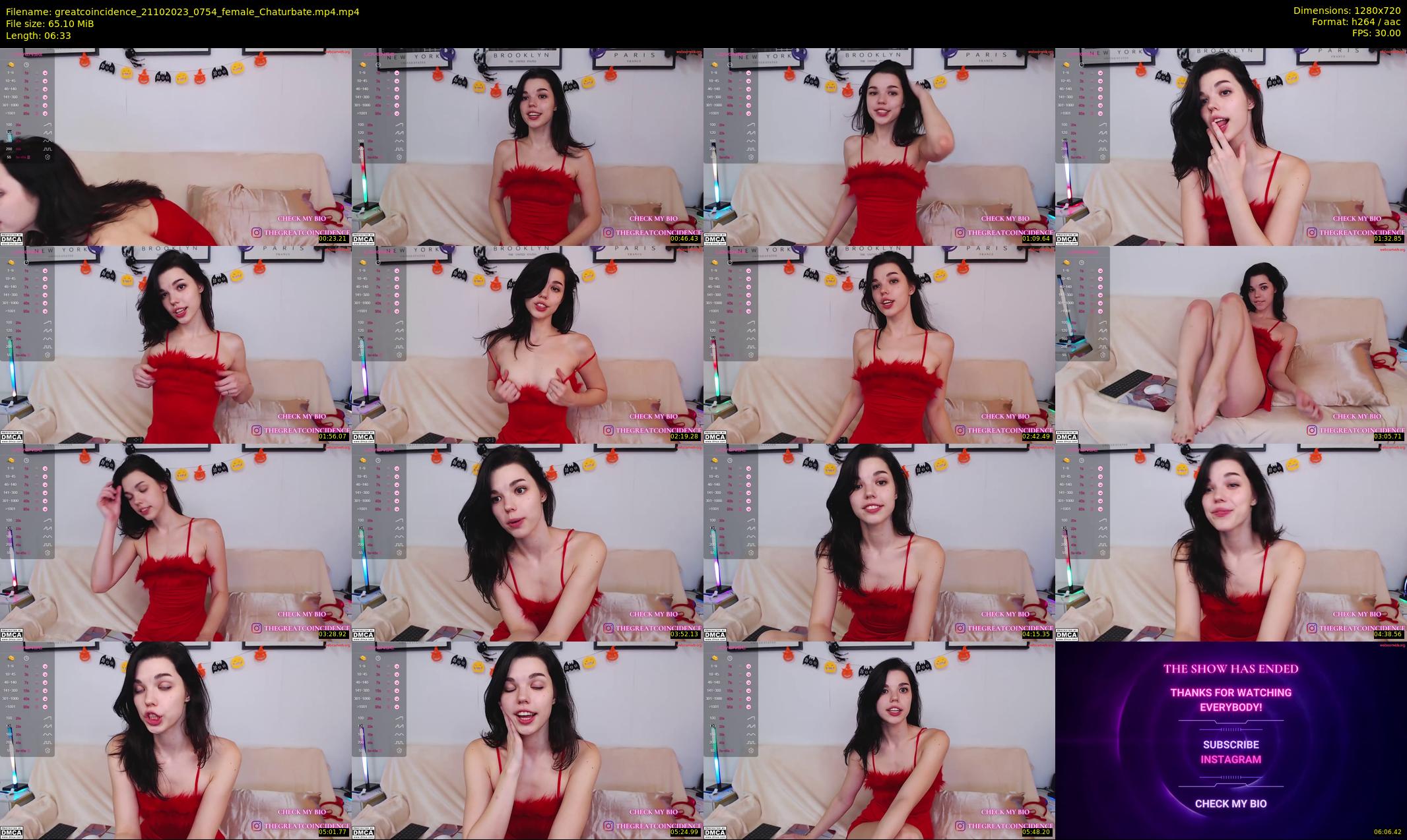 greatcoincidence — 7 minute Chaturbate female cam show recording, 720p, Oct 21, 2023