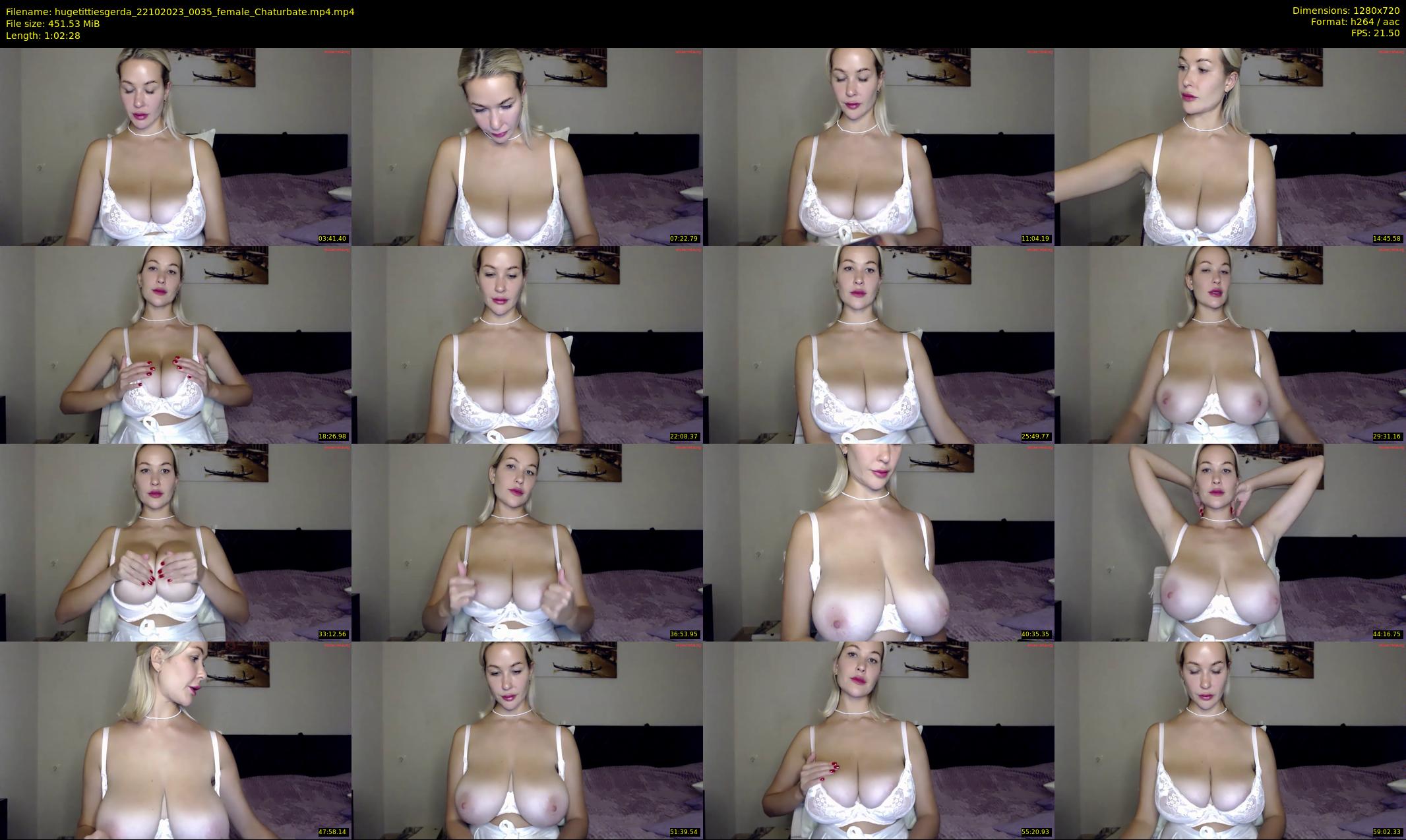 hugetittiesgerda — 63 minute Chaturbate female cam show recording, 720p, Oct 22, 2023