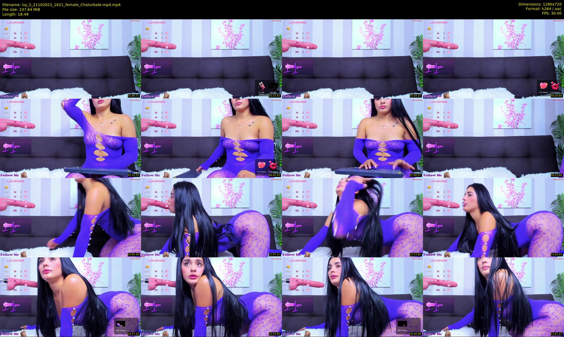ivy_li — 19 minute Chaturbate female cam show recording, 720p, Oct 21, 2023