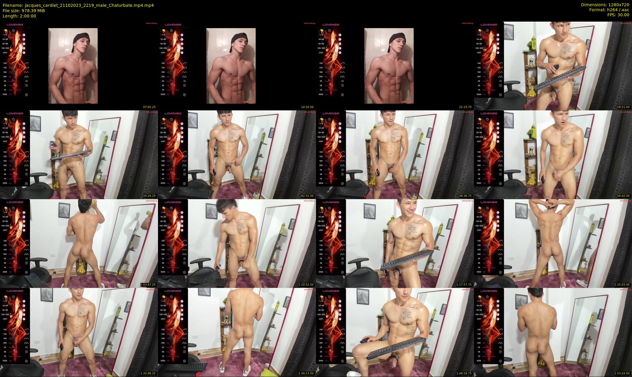 jacques_cardiet — 120 minute Chaturbate male cam show recording, 720p, Oct 21, 2023