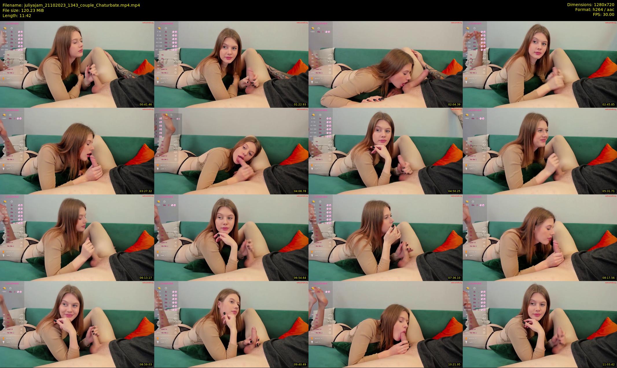 juliyajam — 12 minute Chaturbate couple cam show recording, 720p, Oct 21, 2023