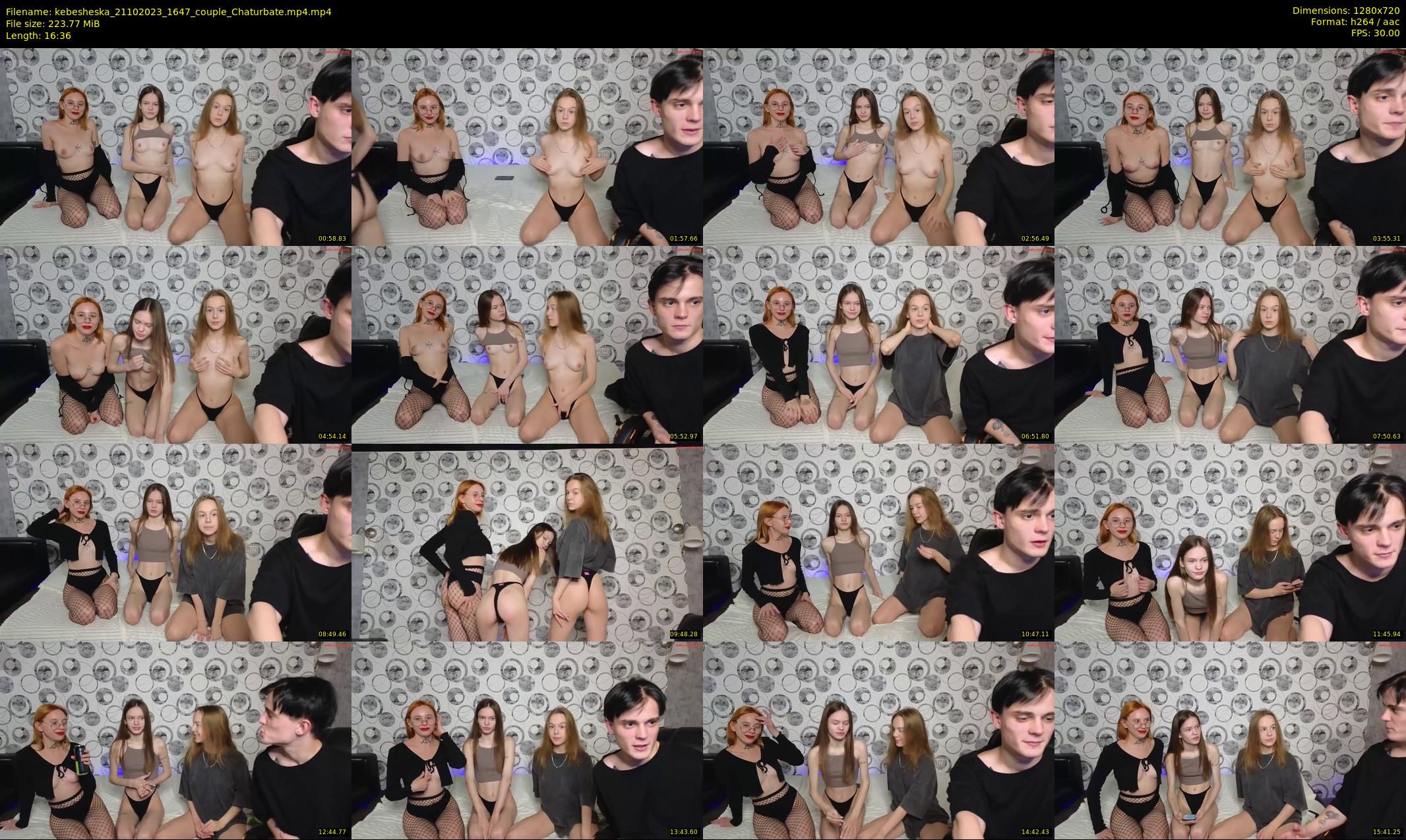kebesheska — 17 minute Chaturbate couple cam show recording, 720p, Oct 21, 2023