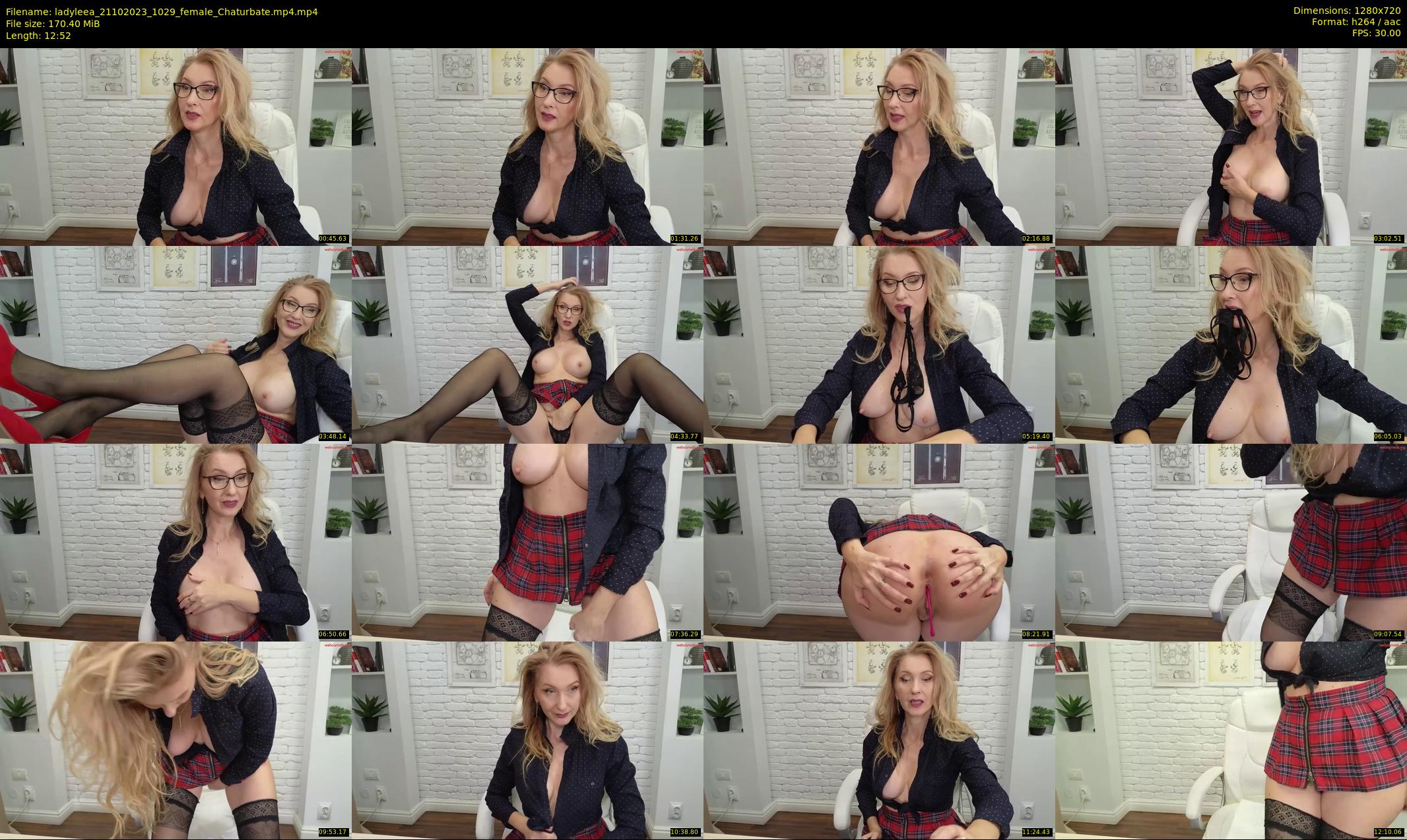 ladyleea — 13 minute Chaturbate female cam show recording, 720p, Oct 21, 2023