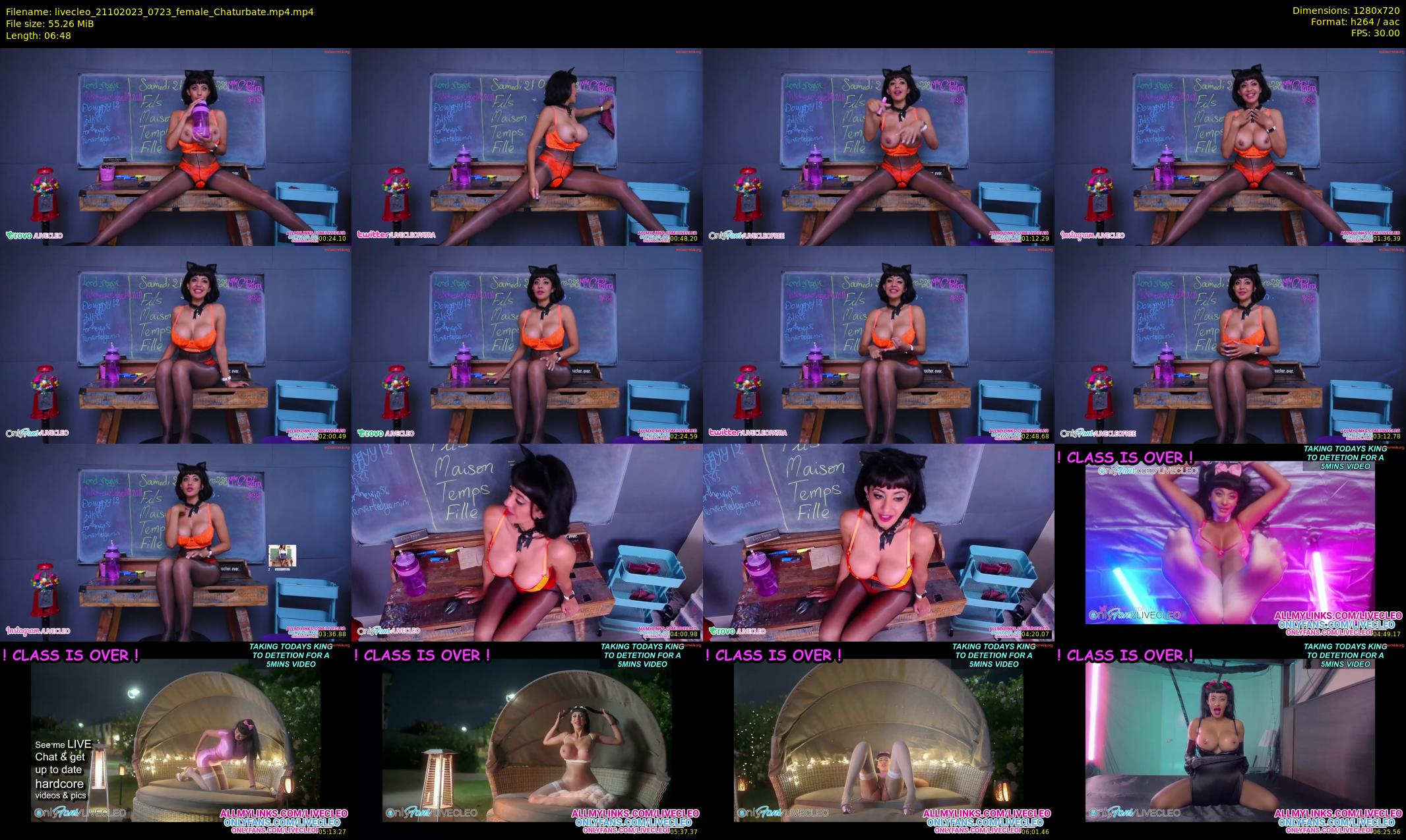 livecleo — 7 minute Chaturbate female cam show recording, 720p, Oct 21, 2023