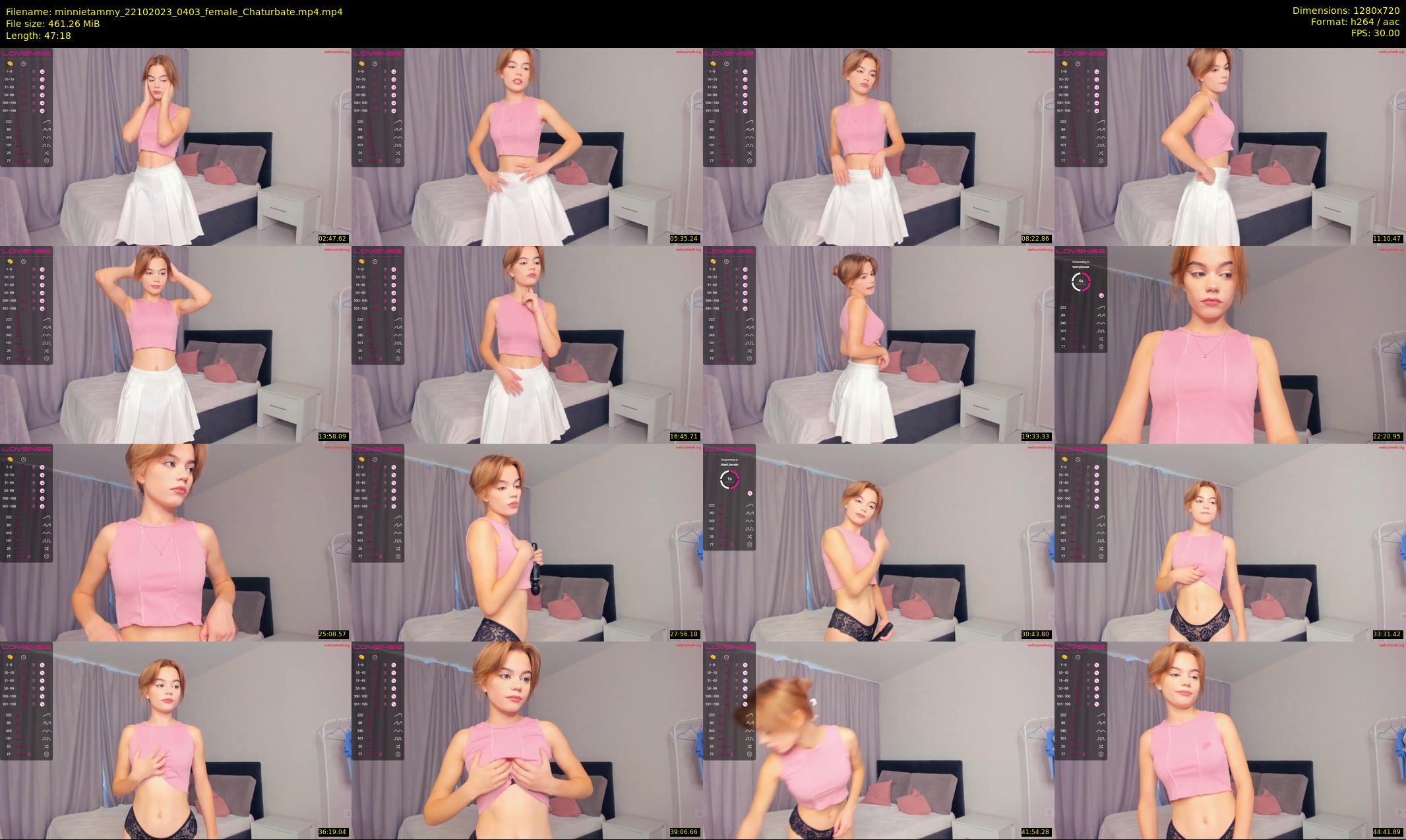 minnietammy — 48 minute Chaturbate female cam show recording, 720p, Oct 22, 2023