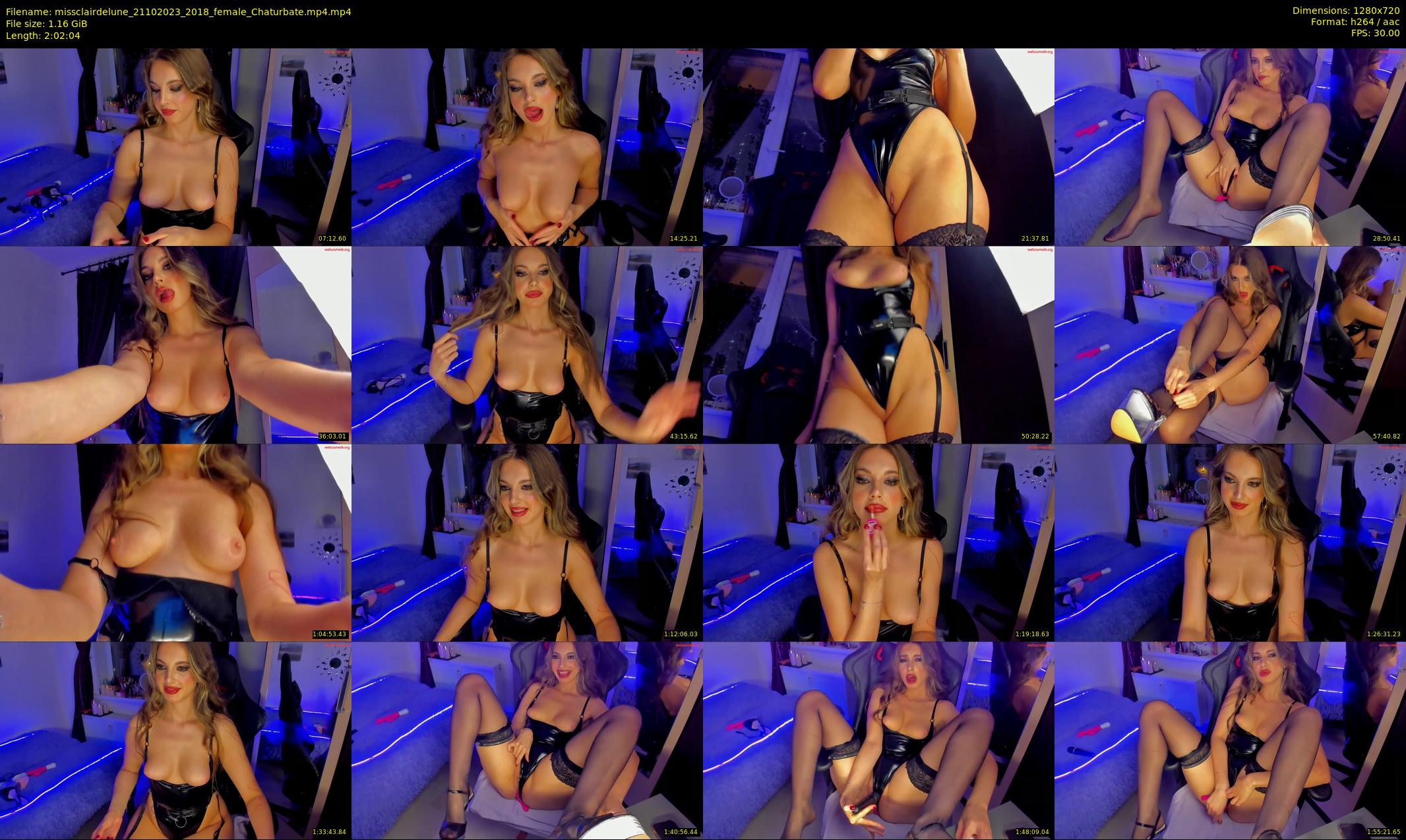 missclairdelune — 123 minute Chaturbate female cam show recording, 720p, Oct 21, 2023