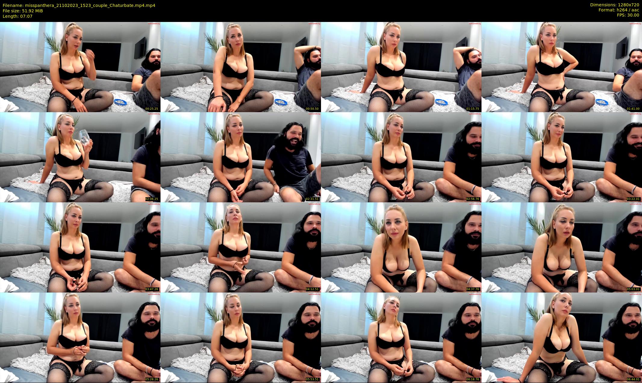 misspanthera — 8 minute Chaturbate couple cam show recording, 720p, Oct 21, 2023