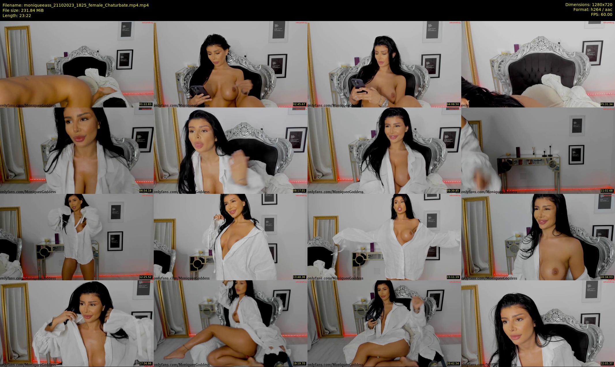 moniqueeass — 24 minute Chaturbate female cam show recording, 720p, Oct 21, 2023
