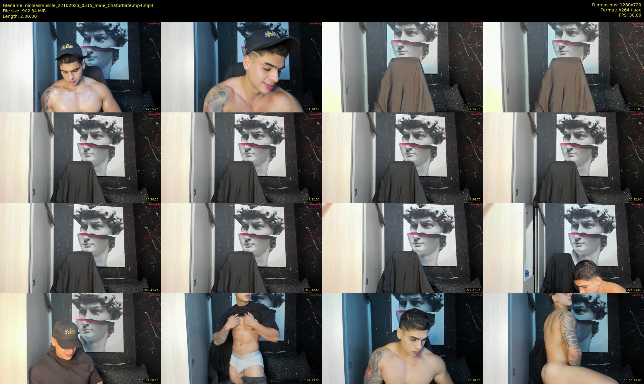 nicolasmuscle — 120 minute Chaturbate male cam show recording, 720p, Oct 22, 2023