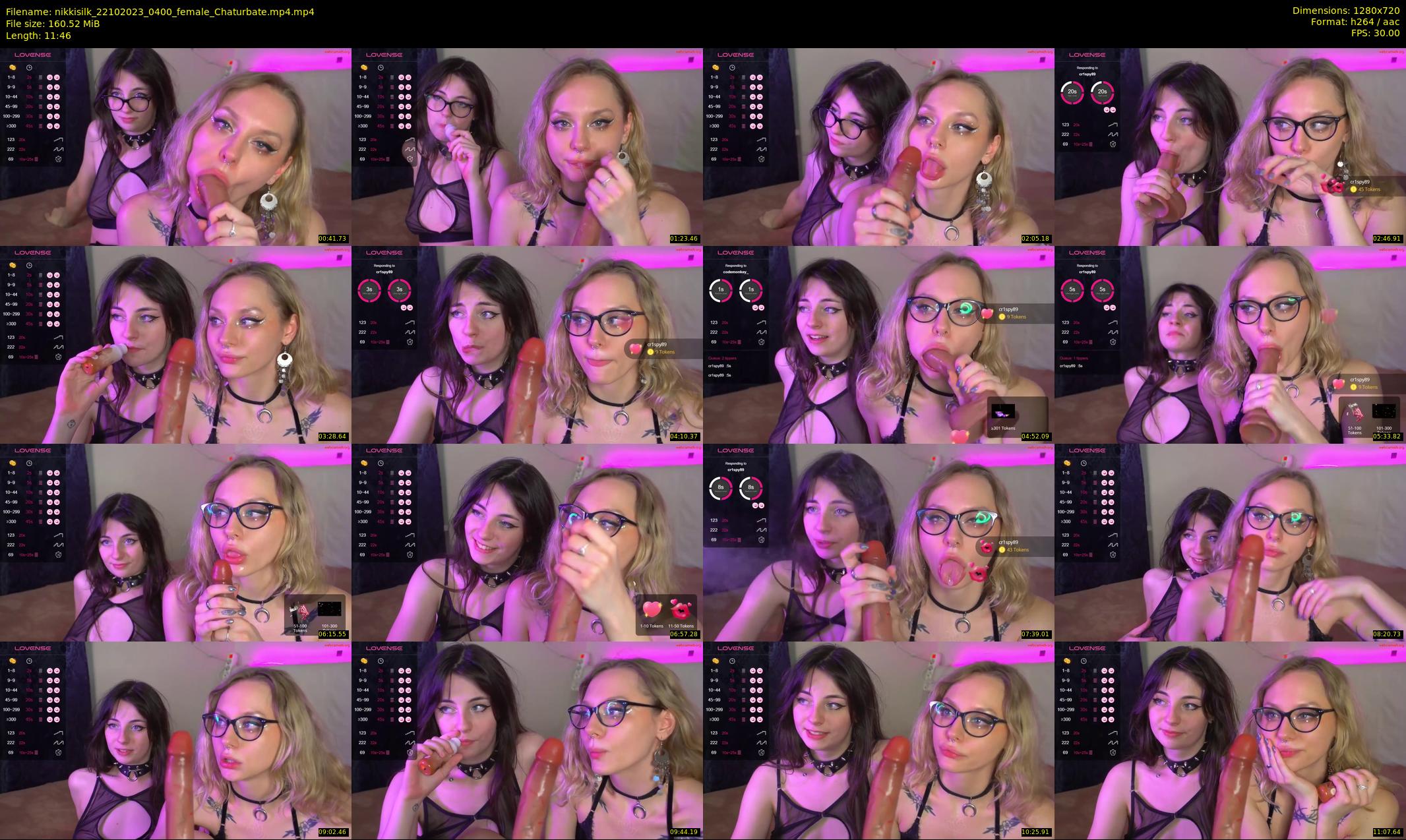 nikkisilk — 12 minute Chaturbate female cam show recording, 720p, Oct 22, 2023