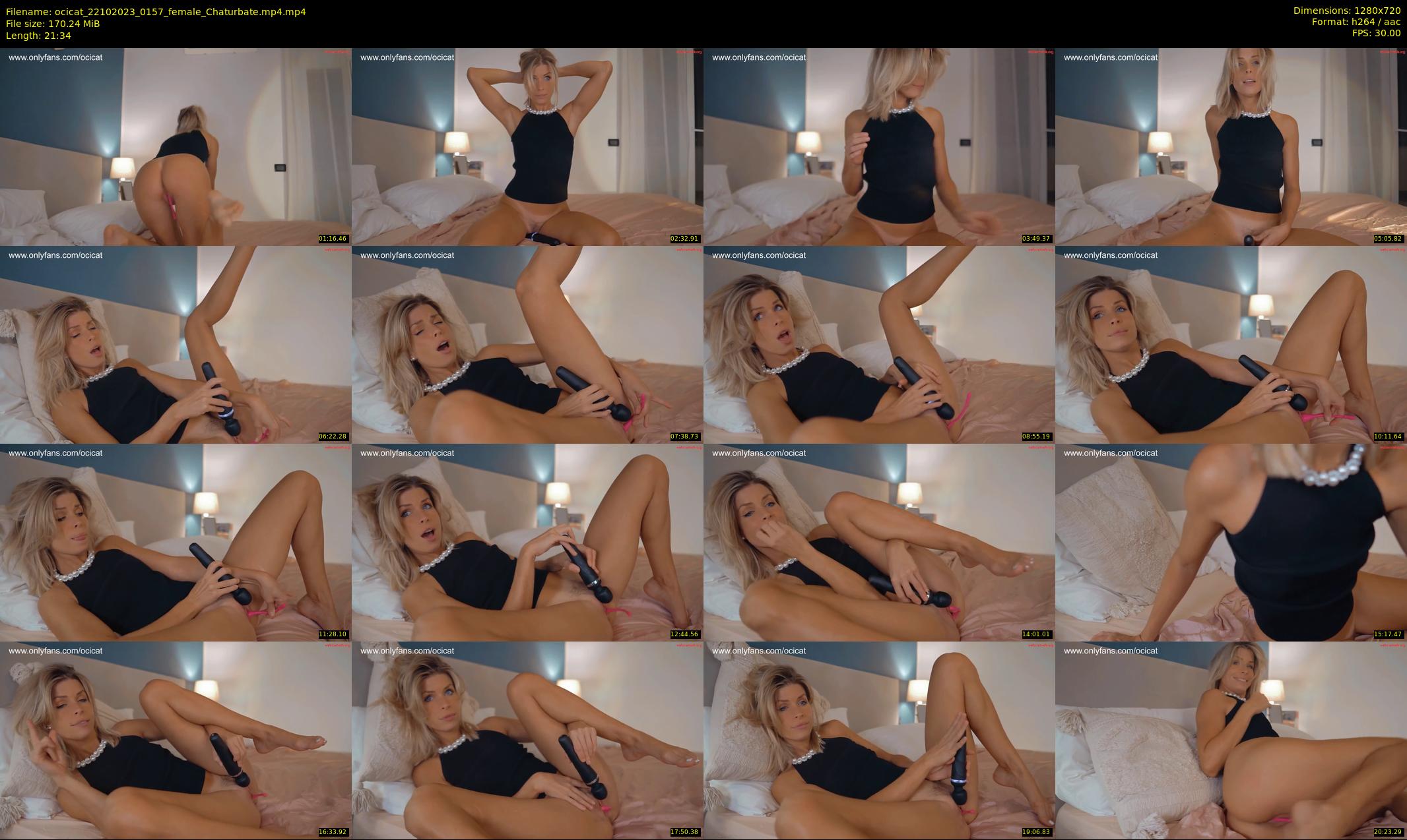 ocicat — 22 minute Chaturbate female cam show recording, 720p, Oct 22, 2023