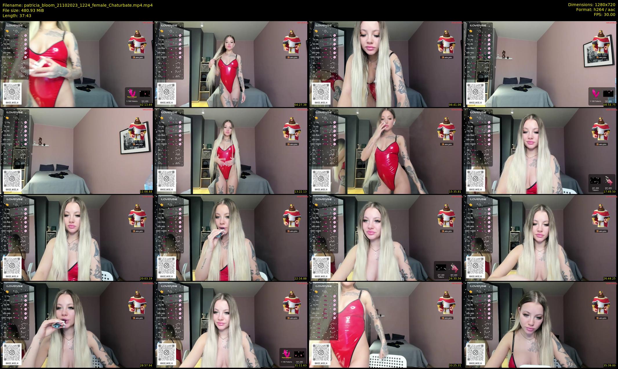 patricia_bloom — 38 minute Chaturbate female cam show recording, 720p, Oct 21, 2023