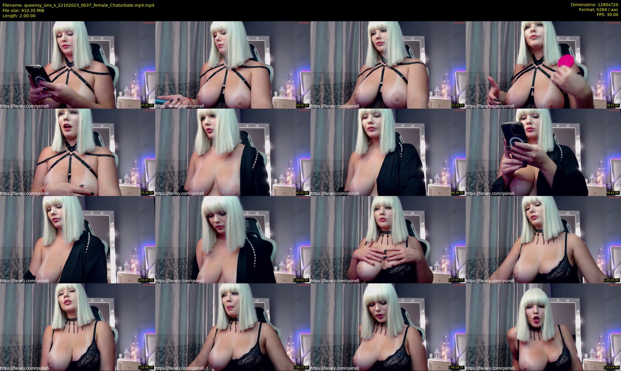 queensy_sins_x — 120 minute Chaturbate female cam show recording, 720p, Oct 22, 2023