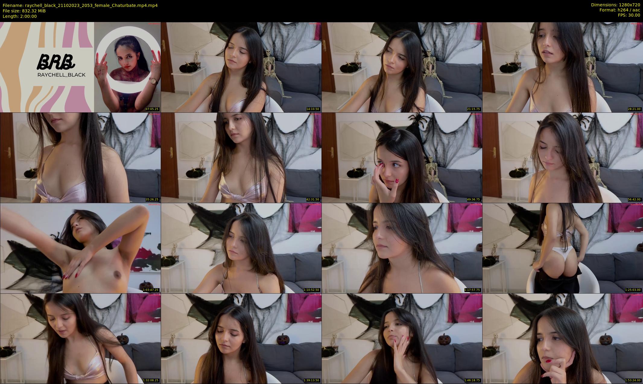 raychell_black — 120 minute Chaturbate female cam show recording, 720p, Oct 21, 2023