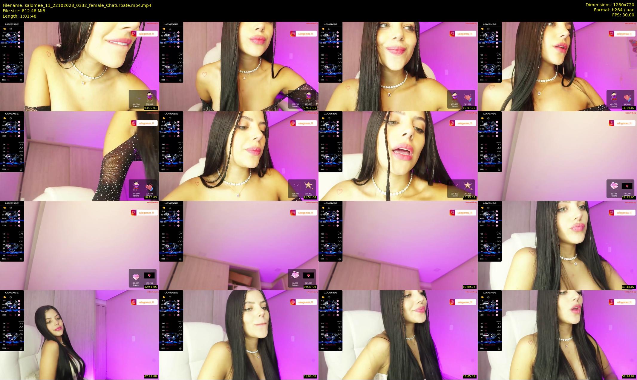 salomee_11 — 62 minute Chaturbate female cam show recording, 720p, Oct 22, 2023