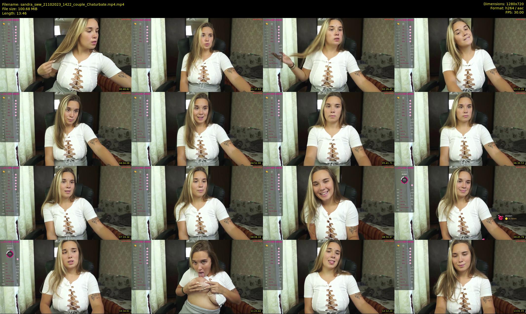 sandra_sww — 14 minute Chaturbate couple cam show recording, 720p, Oct 21, 2023