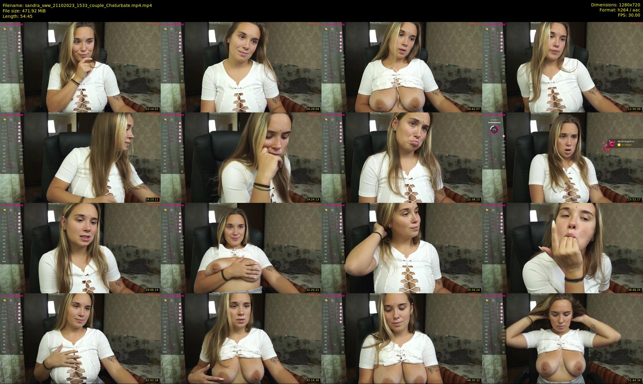 sandra_sww — 55 minute Chaturbate couple cam show recording, 720p, Oct 21, 2023