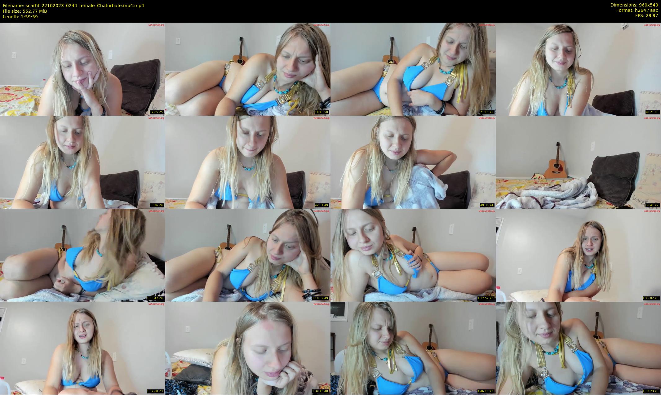 scartit — 120 minute Chaturbate female cam show recording, 480p, Oct 22, 2023