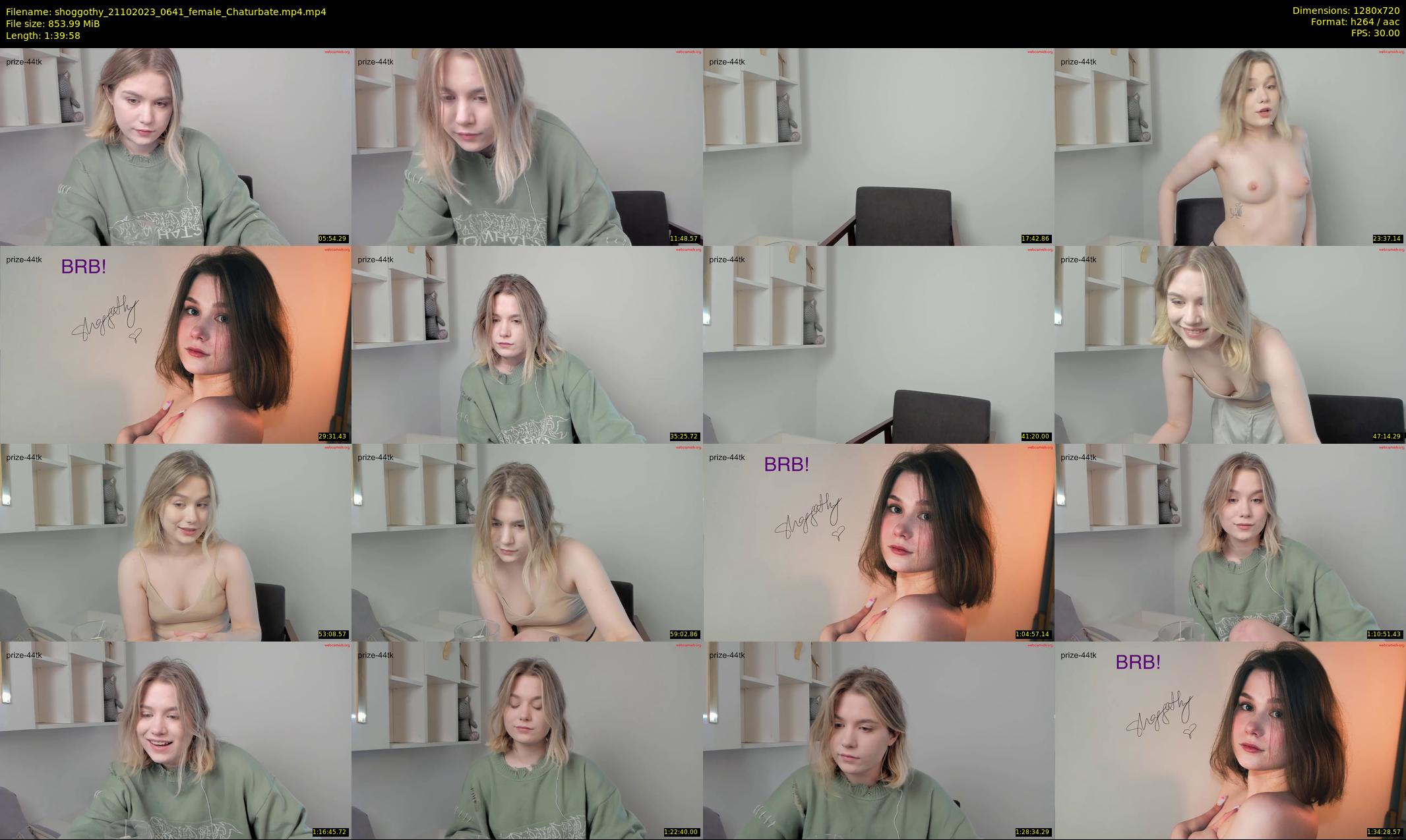 shoggothy — 100 minute Chaturbate female cam show recording, 720p, Oct 21, 2023